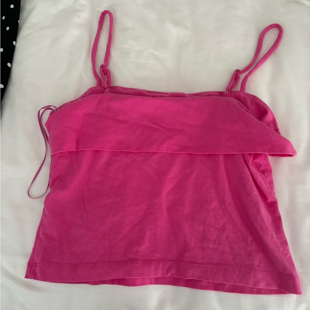 Pilcro pink Women’s Tank Top Spaghetti Strap Camisole